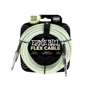 Ernie Ball Flex Instrument Cable Straight/Straight 20ft - Glow in Dark (P06437) Ernie Ball Flex Instrument Cable Straight/Straight 20ft - Glow in Dark (P06437)