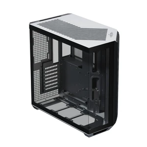 APNX V1 Dual-Chamber ATX Mid-Tower Airflow PC Case, Panoramic Glass Panels, 10 Fan Slots, 360mm Radiator Support, Angular Intake 16cmx2 Fan Bracket, GPU Mount, Cable Management, Type-C, Black/White APNX V1 Dual-Chamber ATX Mid-Tower Airflow PC Case, Panoramic Glass Panels, 10 Fan Slots, 360mm Radiator Support, Angular Intake 16cmx2 Fan Bracket, GPU Mount, Cable Management, Type-C, Black/White