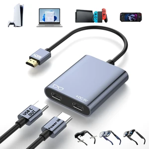 HDMI to USB C Adapter for AR Glasses, 4K@60Hz HDMI Male to USB-C Female AR Glasses Hub for XREAL One/Air 2 Pro, VITURE Pro, RayNeo Air 2s, Rokid, Switch 2/1, Steam Deck, PS5/4, Xbox, Portable Monitor HDMI to USB C Adapter for AR Glasses, 4K@60Hz HDMI Male to USB-C Female AR Glasses Hub for XREAL One/Air 2 Pro, VITURE Pro, RayNeo Air 2s, Rokid, Switch 2/1, Steam Deck, PS5/4, Xbox, Portable Monitor