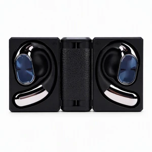 Jiawu Wireless Earbuds, Bluetooth Headphones with Dual Fold Design, Open Ear Earphones, 60H Playtime, IPX5 Water Proof Headset for Running, Workout, Studying, Travel, Meeting (Black) Jiawu Wireless Earbuds, Bluetooth Headphones with Dual Fold Design, Open Ear Earphones, 60H Playtime, IPX5 Water Proof Headset for Running, Workout, Studying, Travel, Meeting (Black)