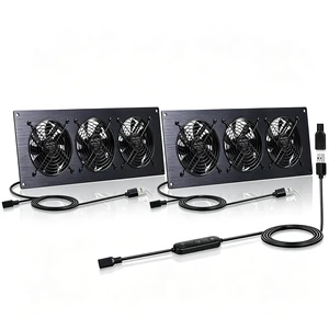 Xiaoqijia 3X 120mm Cabinet Fan ^^ 5V/12V USB/DC IPX5 Waterproof 10-Speed Xiaoqijia 3X 120mm Cabinet Fan ^^ 5V/12V USB/DC IPX5 Waterproof 10-Speed