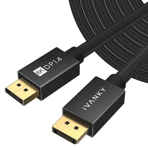 IVANKY DisplayPort Cable 1.4, 8K 32.4Gbps DP Cable 25ft for Gaming Monitor IVANKY DisplayPort Cable 1.4, 8K 32.4Gbps DP Cable 25ft for Gaming Monitor