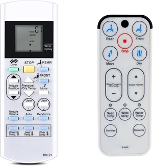 RYQIF Replacement Remote Control Fits Brondell Bidet Toilet Seat Swash S1400 S1200 S1000 S900 S300 CL825 JIX-5S 1525 SELE9 XI056 AEIS-O5 YUNLL09 NI-956 NI-929 RYQIF Replacement Remote Control Fits Brondell Bidet Toilet Seat Swash S1400 S1200 S1000 S900 S300 CL825 JIX-5S 1525 SELE9 XI056 AEIS-O5 YUNLL09 NI-956 NI-929