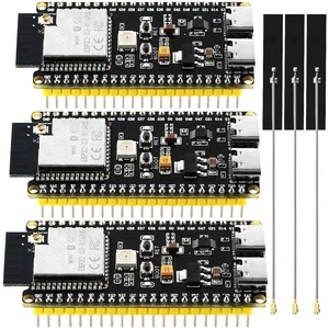 3PCS ESP32 S3 Development Board with Extended Antennas, Dual-Core N16R8, Type-C Port & CH340X Chip 42Pin, ESP32 S3 DevKit for Arduino 3PCS ESP32 S3 Development Board with Extended Antennas, Dual-Core N16R8, Type-C Port & CH340X Chip 42Pin, ESP32 S3 DevKit for Arduino