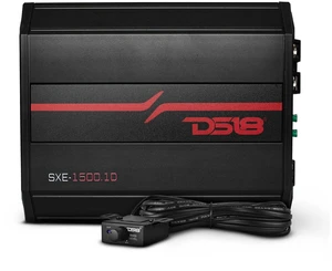 DS18 SXE-1500.1D SXE Class D Monoblock Car Amplifier 1 x 500 Watts RMS @ 1 Ohm 1500 Watts - Compact Amplifier with Remote Subwoofer Level Control (Black) DS18 SXE-1500.1D SXE Class D Monoblock Car Amplifier 1 x 500 Watts RMS @ 1 Ohm 1500 Watts - Compact Amplifier with Remote Subwoofer Level Control (Black)