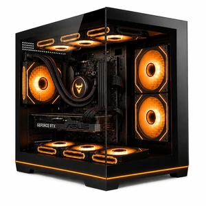 Evounic Micro-ATX Mini-Tower Gaming PC Case Includes 650W Power Supply Evounic Micro-ATX Mini-Tower Gaming PC Case Includes 650W Power Supply
