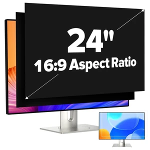 JEAPKA [2-Pack 24 Inch Privacy Screen for Monitor Computer Screen Privacy Filter for 16:9 Widescreen Monitor Desktop PC Monitor Privacy Film Monitor Privacy Shield and Anti-Glare Protector JEAPKA [2-Pack 24 Inch Privacy Screen for Monitor Computer Screen Privacy Filter for 16:9 Widescreen Monitor Desktop PC Monitor Privacy Film Monitor Privacy Shield and Anti-Glare Protector