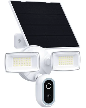 Atfoyer Solar Floodlight Camera Outdoor, 2K Security Camera with 1600LM Dual Lights, 24/7 Recording, PIR and Motion Alerts, Color Night Vision, 2-Way Audio, Siren, 2.4GHz WiFi, Compatible with Alexa Atfoyer Solar Floodlight Camera Outdoor, 2K Security Camera with 1600LM Dual Lights, 24/7 Recording, PIR and Motion Alerts, Color Night Vision, 2-Way Audio, Siren, 2.4GHz WiFi, Compatible with Alexa
