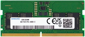 Samsung 8GB DDR5 4800MHz PC5-38400 CL40 SODIMM 1Rx16 Single Rank 1.1V 262-Pin Laptop, Notebook RAM Memory Samsung 8GB DDR5 4800MHz PC5-38400 CL40 SODIMM 1Rx16 Single Rank 1.1V 262-Pin Laptop, Notebook RAM Memory