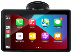 Wireless Apple Carplayer Android Auto Monitor, 7 Inch Full HD Touch Screen Portable Car Radio Receiver, Car Stereo with Mirror Link, Bluetooth Dash Windshield Mounted Wireless Apple Carplayer Android Auto Monitor, 7 Inch Full HD Touch Screen Portable Car Radio Receiver, Car Stereo with Mirror Link, Bluetooth Dash Windshield Mounted