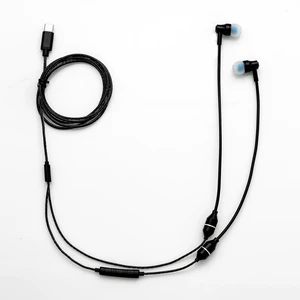 Sanxir Anti-Radiation Air Tube Headphones with USB-C Plug, EMF Protection Earphone with Ear Hook, Radiation Free Headset with Type C Plug, Mic and Volume Control. (Black) Sanxir Anti-Radiation Air Tube Headphones with USB-C Plug, EMF Protection Earphone with Ear Hook, Radiation Free Headset with Type C Plug, Mic and Volume Control. (Black)