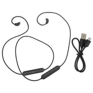 QANYEGN 2 Pin BT Earphone Adapter Cable Cord with Mic and Volume Control QANYEGN 2 Pin BT Earphone Adapter Cable Cord with Mic and Volume Control