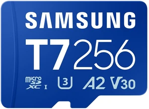 Samsung microSDXC T7 256GB, Transfer Speeds Up to 170 MB/s Samsung microSDXC T7 256GB, Transfer Speeds Up to 170 MB/s