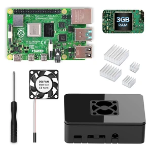 iRasptek Basic Kit for Raspberry Pi 4B 3GB RAM Included PI4 Case,Screwdrive,Cooling Fan and Heat-Sink iRasptek Basic Kit for Raspberry Pi 4B 3GB RAM Included PI4 Case,Screwdrive,Cooling Fan and Heat-Sink