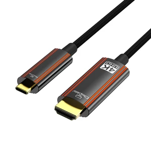 Anehmeta 4K Fiber Optic USB C to HDMI Cable 50FT, 4K@60Hz Active Optical Type-C to HDMI 2.0 Cord, Thunderbolt 3/4 Compatible, for iPhone 15 Series, MacBook Pro, iPad Pro, S23, Surface, Dell, HP Anehmeta 4K Fiber Optic USB C to HDMI Cable 50FT, 4K@60Hz Active Optical Type-C to HDMI 2.0 Cord, Thunderbolt 3/4 Compatible, for iPhone 15 Series, MacBook Pro, iPad Pro, S23, Surface, Dell, HP