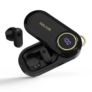 SUNJOM Flip Bluetooth 5.4 Wireless Earbuds,360 Rotatable Flip Charging Case,Hi-Fi Sound with Noise Reduction,LED Display,40H Battery,Lightweight Touch Control Ear Buds for Workout Travel-Black SUNJOM Flip Bluetooth 5.4 Wireless Earbuds,360 Rotatable Flip Charging Case,Hi-Fi Sound with Noise Reduction,LED Display,40H Battery,Lightweight Touch Control Ear Buds for Workout Travel-Black