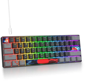 Fogruaden 60% Mechanical Gaming Keyboard, 61 Keys, RGB Backlit, Compact 60 Percent Wired Keyboard for Win/Mac PC Gamer, Easy to Carry on Trip (61Dark-BlueSwitch-RGB) Fogruaden 60% Mechanical Gaming Keyboard, 61 Keys, RGB Backlit, Compact 60 Percent Wired Keyboard for Win/Mac PC Gamer, Easy to Carry on Trip (61Dark-BlueSwitch-RGB)