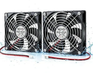 WDERAIR 24V DC 120mm x 25mm Brushless Cooling Fan IP67 2P WDERAIR 24V DC 120mm x 25mm Brushless Cooling Fan IP67 2P