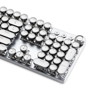 TISHLED Typewriter Keyboard, Wired USB-C Mechanical Gaming Keyboard TISHLED Typewriter Keyboard, Wired USB-C Mechanical Gaming Keyboard