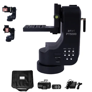 ZTIANFOTO PT5000 360 Auto Motorized Rotating Panoramic Head with Remote Control, Professional Universal Shaft, Support 5KG11LB Camera Pan Tilt Video Tripod Head Stabilize ZTIANFOTO PT5000 360 Auto Motorized Rotating Panoramic Head with Remote Control, Professional Universal Shaft, Support 5KG11LB Camera Pan Tilt Video Tripod Head Stabilize