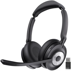 Beebang Bluetooth Headset with Microphone for PC & Laptop, Wireless Office Headset with USB Dongle, ENC Noise Cancelling Mic, 30H Talk Time, On-Ear Computer Headset for Zoom Teams Call Center Beebang Bluetooth Headset with Microphone for PC & Laptop, Wireless Office Headset with USB Dongle, ENC Noise Cancelling Mic, 30H Talk Time, On-Ear Computer Headset for Zoom Teams Call Center