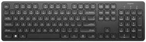 Staples TECH Slim Wireless Keyboard, FullSize 104Key, Quiet Scissor Keys, USB Receiver, Black Staples TECH Slim Wireless Keyboard, FullSize 104Key, Quiet Scissor Keys, USB Receiver, Black