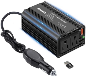 400W Power Inverter 12V DC to 110V AC, Car Charger Plug in Adapter Outlet with PD 65W USB-C&QC 18W Port, Portable Power Converters for Laptop Vehicles Camping Road Trip Essentials Adults-Black 400W Power Inverter 12V DC to 110V AC, Car Charger Plug in Adapter Outlet with PD 65W USB-C&QC 18W Port, Portable Power Converters for Laptop Vehicles Camping Road Trip Essentials Adults-Black