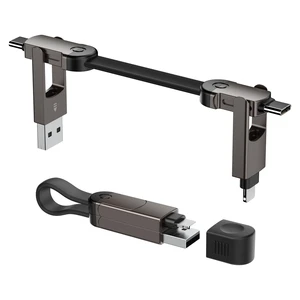 6-in-1 Keychain Charging Cable,60W Fast Charging Multi Charging Cable with USB-A,USB-C,L & Micro USB Connectors,Travel Essentials for Cruise Vacation, Camping, iPhone 18 Pro/Duo/17-12,Samsung,iP 6-in-1 Keychain Charging Cable,60W Fast Charging Multi Charging Cable with USB-A,USB-C,L & Micro USB Connectors,Travel Essentials for Cruise Vacation, Camping, iPhone 18 Pro/Duo/17-12,Samsung,iP