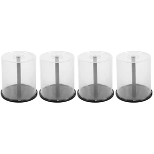 Zerodeko Cd Storage Bucket 4-Pack DVD Storage Container with Clear Cover Disc for Cds and DVDs Space-Saving Organizer Case for Home Office Use Zerodeko Cd Storage Bucket 4-Pack DVD Storage Container with Clear Cover Disc for Cds and DVDs Space-Saving Organizer Case for Home Office Use