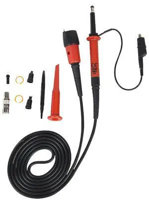 PINTECH 100X Oscilloscope Probe 300MHz Passive High Voltage Probes 5.5pF, 2000V, 1% Accuracy, Lab Scope Probe with BNC Connector, CP3308R PINTECH 100X Oscilloscope Probe 300MHz Passive High Voltage Probes 5.5pF, 2000V, 1% Accuracy, Lab Scope Probe with BNC Connector, CP3308R