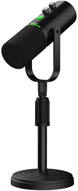 Recording PC Microphone, Podcast Dynamic Mic with Mute Button, Reverb Effects, Headphones Jack, Desktop Stand, USB-C & XLR Outputs, USB Mic for Gaming, Streaming, Vocal, Voice-Over, Black Recording PC Microphone, Podcast Dynamic Mic with Mute Button, Reverb Effects, Headphones Jack, Desktop Stand, USB-C & XLR Outputs, USB Mic for Gaming, Streaming, Vocal, Voice-Over, Black