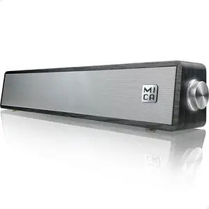 Bluetooth Computer Speakers, Angled Retro Wooden PC Speakers, 3.5mm Aux-in Connection, Vintage Wired USB Powered Computer Sound Bar for Desktop Monitor, Laptop, Tablet - Gray (M30T) Bluetooth Computer Speakers, Angled Retro Wooden PC Speakers, 3.5mm Aux-in Connection, Vintage Wired USB Powered Computer Sound Bar for Desktop Monitor, Laptop, Tablet - Gray (M30T)