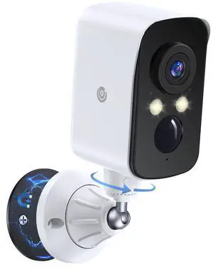 360° View Wireless Outdoor Security Camera, No Subscription Free 7-Day Cloud/SD, Pan, AI Detection, Magnetic, Battery Powered, 2.4G WiFi, 2K, Night Vision, 2-Way Talk, Home Security, IP65 360° View Wireless Outdoor Security Camera, No Subscription Free 7-Day Cloud/SD, Pan, AI Detection, Magnetic, Battery Powered, 2.4G WiFi, 2K, Night Vision, 2-Way Talk, Home Security, IP65