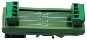 4-channel external resistor 2K 0.75W resistor terminal module rail mounting 4-channel external resistor 2K 0.75W resistor terminal module rail mounting
