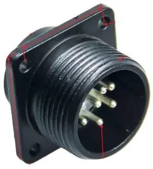 YD28-7 Servo Motor Connector Right Angle Aviation Plug Socket YD28 7-Pin Waterproof (Socket D2.5mm) YD28-7 Servo Motor Connector Right Angle Aviation Plug Socket YD28 7-Pin Waterproof (Socket D2.5mm)