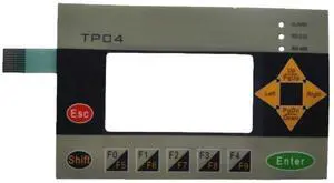 TP04G-AS1, TP04G-AS2, and TP02G-AS1 type text display membrane keyboard button operation panel TP04G-AS1, TP04G-AS2, and TP02G-AS1 type text display membrane keyboard button operation panel