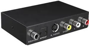 HDMI to AV + S-Video + SPDIF Audio + Coaxial Converter (Metal) HDMI to AV + S-Video + SPDIF Audio + Coaxial Converter (Metal)