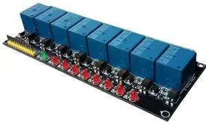 8-channel relay module, 5V, with LED indicator, 10A 8-channel relay module, 5V, with LED indicator, 10A