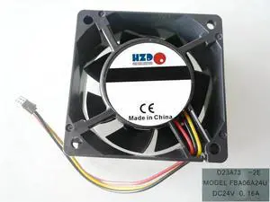 6CM FBA06A24U 6025 24V 0.16A 3-wire cooling fan 60*60*25MM 6CM FBA06A24U 6025 24V 0.16A 3-wire cooling fan 60*60*25MM