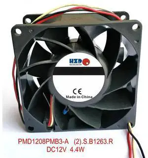 8038 12V Cooling Fan PMD1208PMB3-A Three-Wire 8038 12V Cooling Fan PMD1208PMB3-A Three-Wire