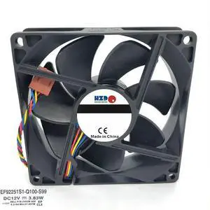 9225 12V 3.83W 90x25mm 90mm CPU Fan EF92251S1-Q100-S99 9225 12V 3.83W 90x25mm 90mm CPU Fan EF92251S1-Q100-S99
