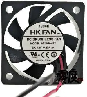 4cm (40x40x10mm) HKFAN AS4010H12 DC12V 0.20A Dual-wire Fan 4cm (40x40x10mm) HKFAN AS4010H12 DC12V 0.20A Dual-wire Fan