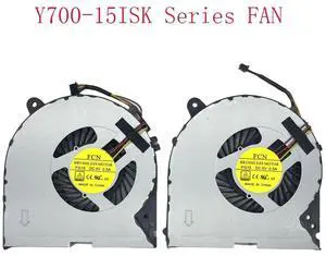 CPU + GPU cooling fans for Y700-15ISK, Y700-15ACZ, Y700-15ISK-IFI, and Y700-15ISK-ISE series laptops. CPU + GPU cooling fans for Y700-15ISK, Y700-15ACZ, Y700-15ISK-IFI, and Y700-15ISK-ISE series laptops.