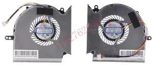 Cooling fans for CPUs and GPUs in the GE63, GL63, GV63, GP63, GP73, GE73, GL73, GE63VR, GE63VR-7RE, and GE63VR-7RF series. Cooling fans for CPUs and GPUs in the GE63, GL63, GV63, GP63, GP73, GE73, GL73, GE63VR, GE63VR-7RE, and GE63VR-7RF series.