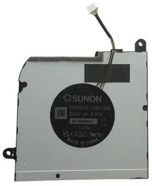 CPU cooling fan for laptops with model number DC5V 0.37A 7.3 CFM 03FGFF, compatible with EG75070S1-C620/C621-S9A processors. CPU cooling fan for laptops with model number DC5V 0.37A 7.3 CFM 03FGFF, compatible with EG75070S1-C620/C621-S9A processors.