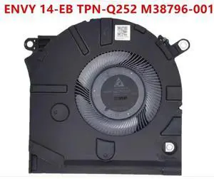 TPN-Q252 M38796-001 CPU and GPU cooling fan for 14-EB laptops TPN-Q252 M38796-001 CPU and GPU cooling fan for 14-EB laptops