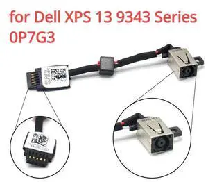 Replacement AC/DC power jack harness, compatible with XPS 13 9343 series, part number 0P7G3 CN-00P7G3 Replacement AC/DC power jack harness, compatible with XPS 13 9343 series, part number 0P7G3 CN-00P7G3