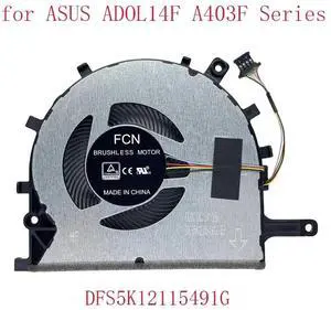 Compatible CPU cooling fans for ADOL14F, ADOL14, ADOL14FA, A403F, S403F, DFS5K12115491G, FLCC, and HQ23300073000. Compatible CPU cooling fans for ADOL14F, ADOL14, ADOL14FA, A403F, S403F, DFS5K12115491G, FLCC, and HQ23300073000.