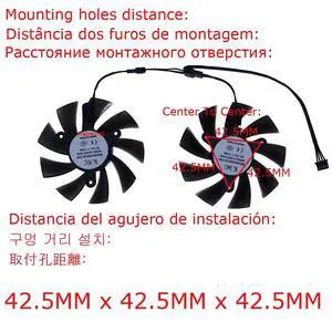 2 units/set, FL8015 12VB graphics card fan, VGA cooler, suitable for 51RISC RX 580 8G GAMING, suitable for 51RISC RX580 DE 8GB 2048SP 2 units/set, FL8015 12VB graphics card fan, VGA cooler, suitable for 51RISC RX 580 8G GAMING, suitable for 51RISC RX580 DE 8GB 2048SP