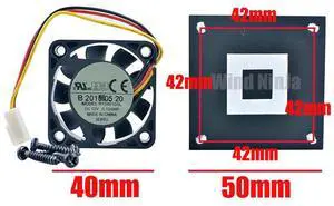 (2 units) R124010SL 4cm (40mm) Cooling Fan 40x40x10mm DC12V 0.10A Heatsink for Motherboard, CPU, Northbridge, and Southbridge (2 units) R124010SL 4cm (40mm) Cooling Fan 40x40x10mm DC12V 0.10A Heatsink for Motherboard, CPU, Northbridge, and Southbridge